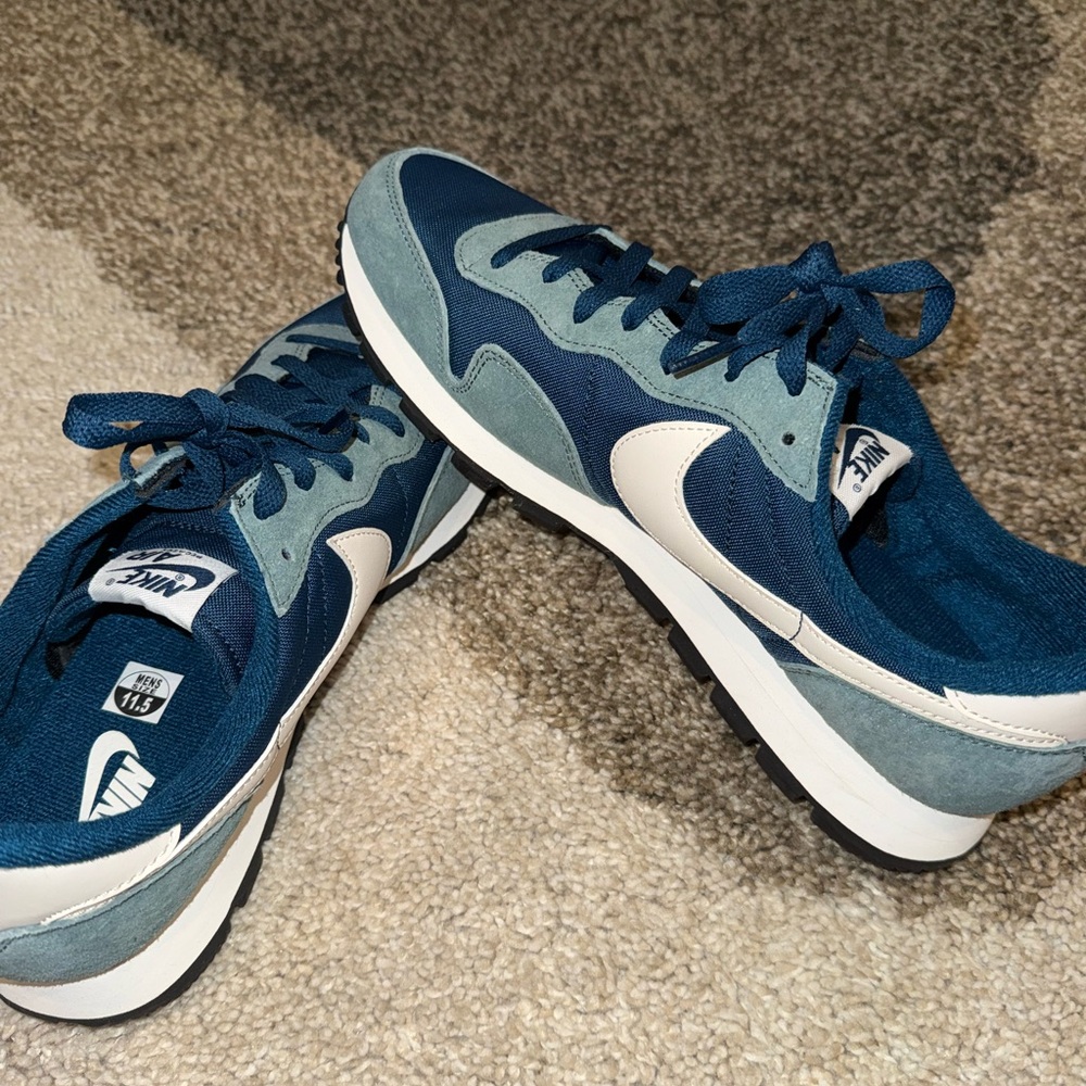 Nike Navy and White Athletic Shoes